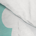 The Pursuit Of Happiness, Woman Ocean Travel Swim Illustration, Bohemian Fashion Tropical Comforter Gallery Image 4