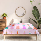 Christmas Tree Pattern on Pink Comforter Gallery Image 3