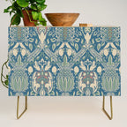 William Morris Granada Teal Blue Green Credenza Gallery Image 1