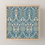 William Morris Granada Teal Blue Green Mini Art Print Gallery Image 1