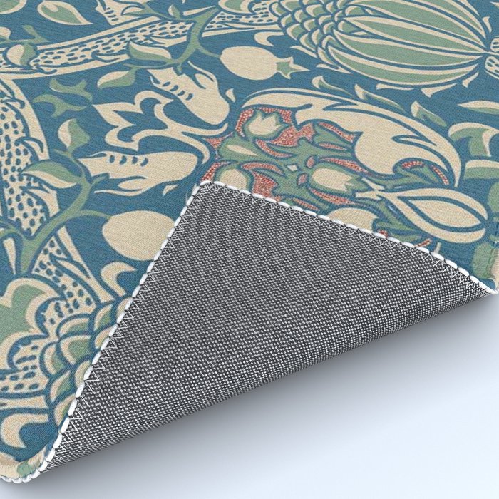 William Morris Granada Teal Blue Green Rug Gallery Image 4