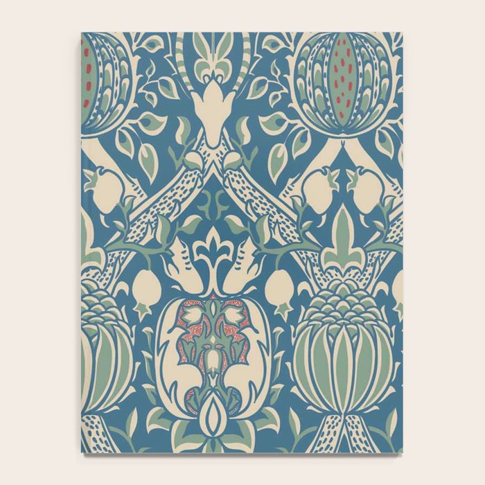 William Morris Granada Teal Blue Green Notebook Gallery Image 4