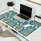 William Morris Granada Teal Blue Green Desk Mat Gallery Image 2
