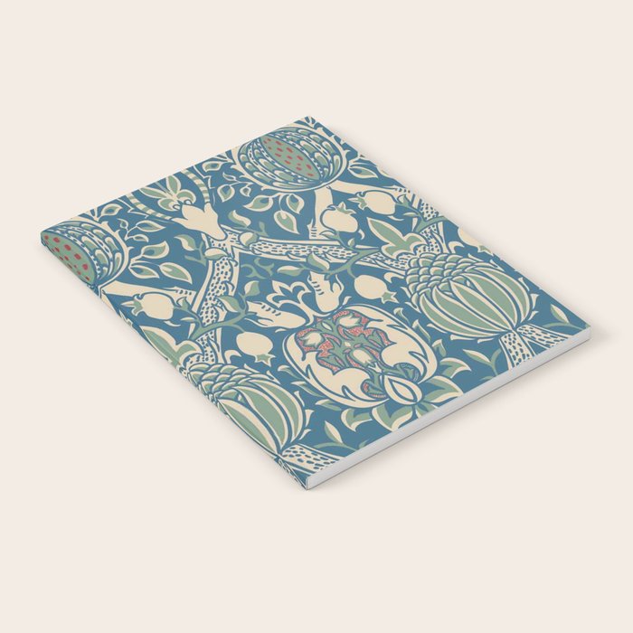 William Morris Granada Teal Blue Green Notebook Gallery Image 2