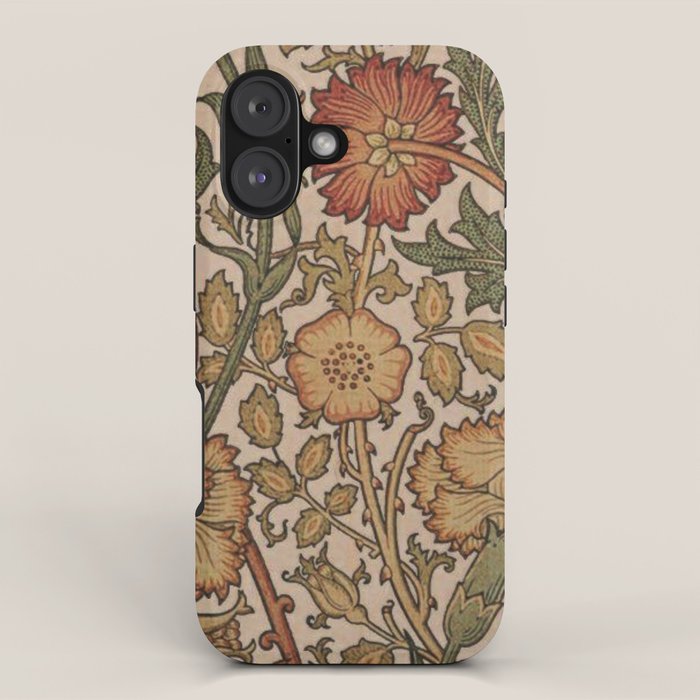 William Morris Rose and Rose, William Morris floral design  iPhone Case Gallery Image 1