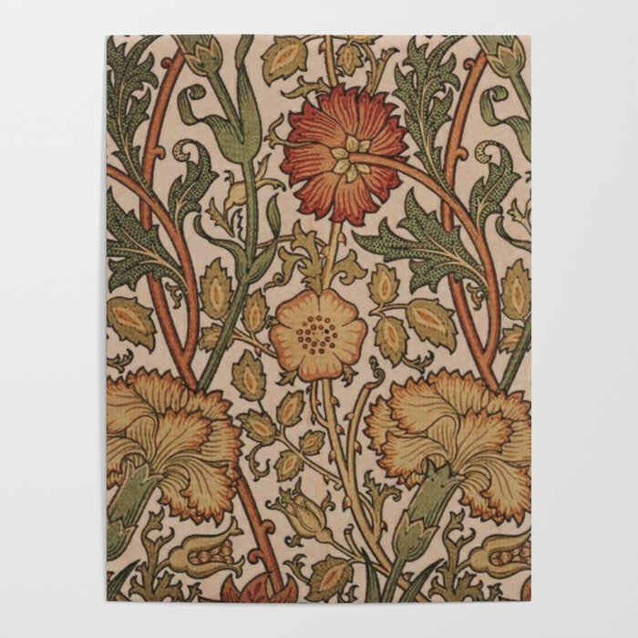 William Morris Rose and Rose, William Morris floral design  Poster Gallery Image 4
