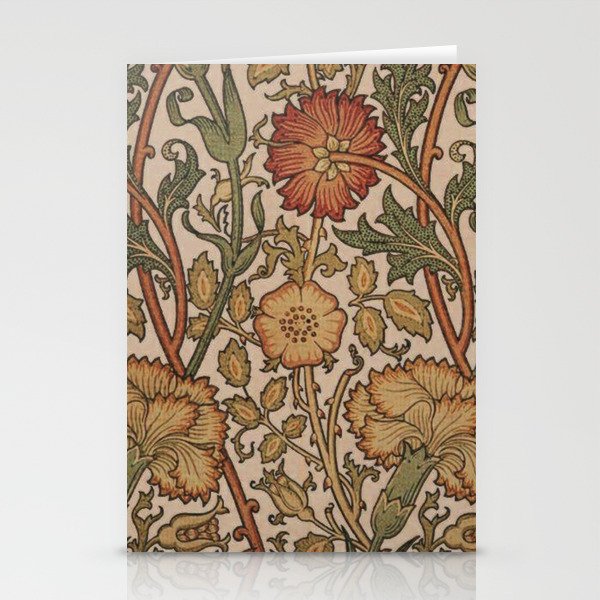 William Morris Rose and Rose, William Morris floral design  Stationery Card Gallery Image 2