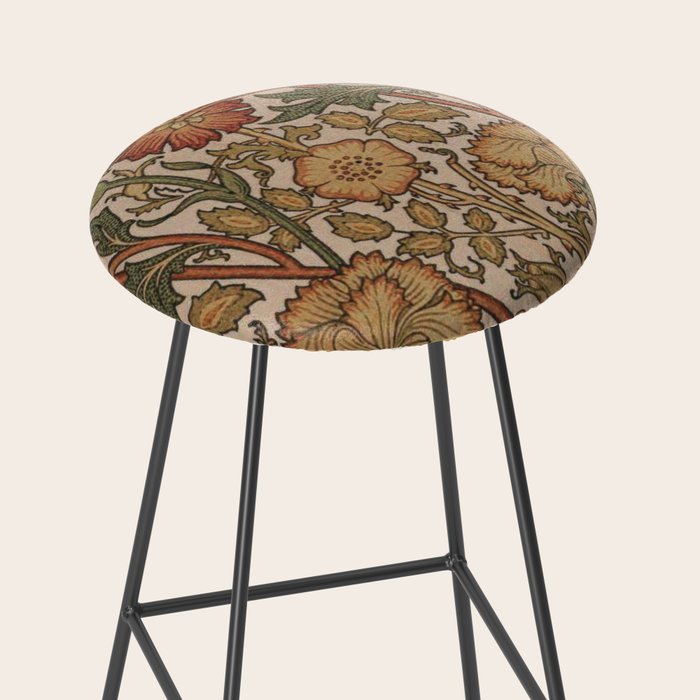 William Morris Rose and Rose, William Morris floral design  Stool Gallery Image 2
