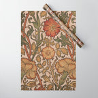 William Morris Rose and Rose, William Morris floral design  Wrapping Paper Gallery Image 1