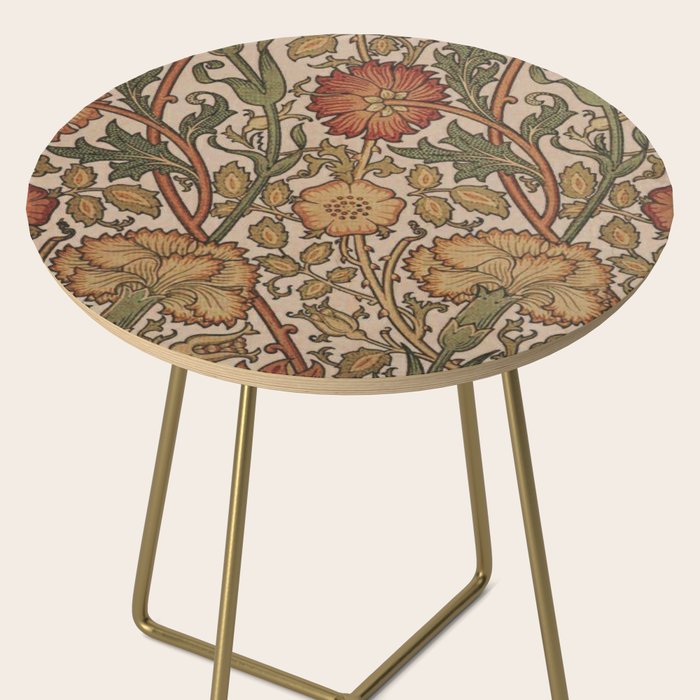 William Morris Rose and Rose, William Morris floral design  Side Table Gallery Image 2