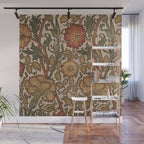 William Morris Rose and Rose, William Morris floral design  Wall Mural Gallery Image 1