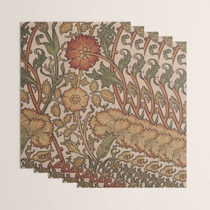 William Morris Rose and Rose, William Morris floral design  Wrapping Paper Gallery Image 3