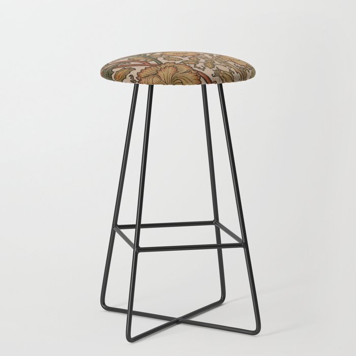 William Morris Rose and Rose, William Morris floral design  Stool Gallery Image 1