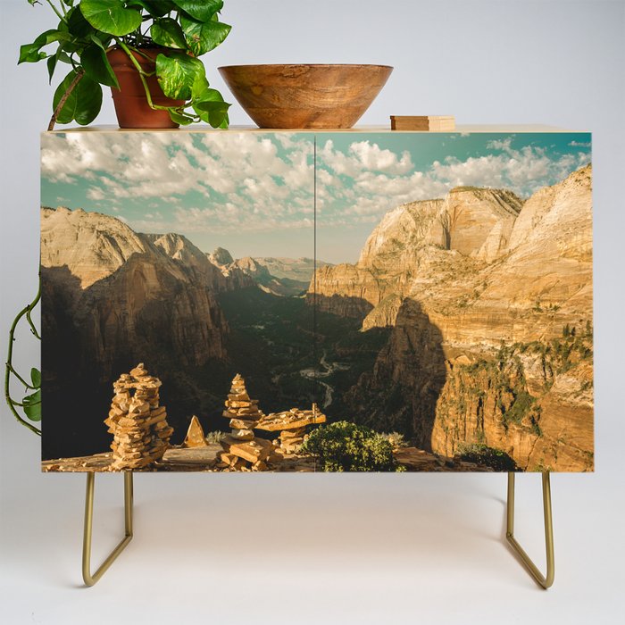 Zion Mornings - National Parks Nature Photography Credenza Gallery Image 1
