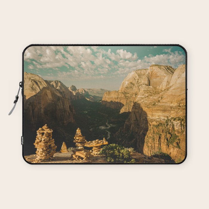 Zion Mornings - National Parks Nature Photography Laptop Sleeve Gallery Image 1