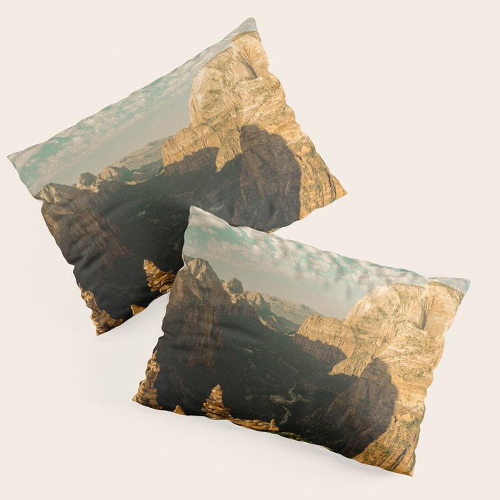 Zion Mornings - National Parks Nature Photography Pillow Sham Gallery Image 3