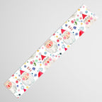 Holiday 2025 Santa claus Happy cute portrait Multicolored Christmas Table Runner Gallery Image 3