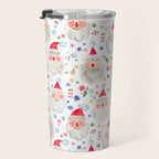 Holiday 2025 Santa claus Happy cute portrait Multicolored Christmas Travel Mug Gallery Image 3