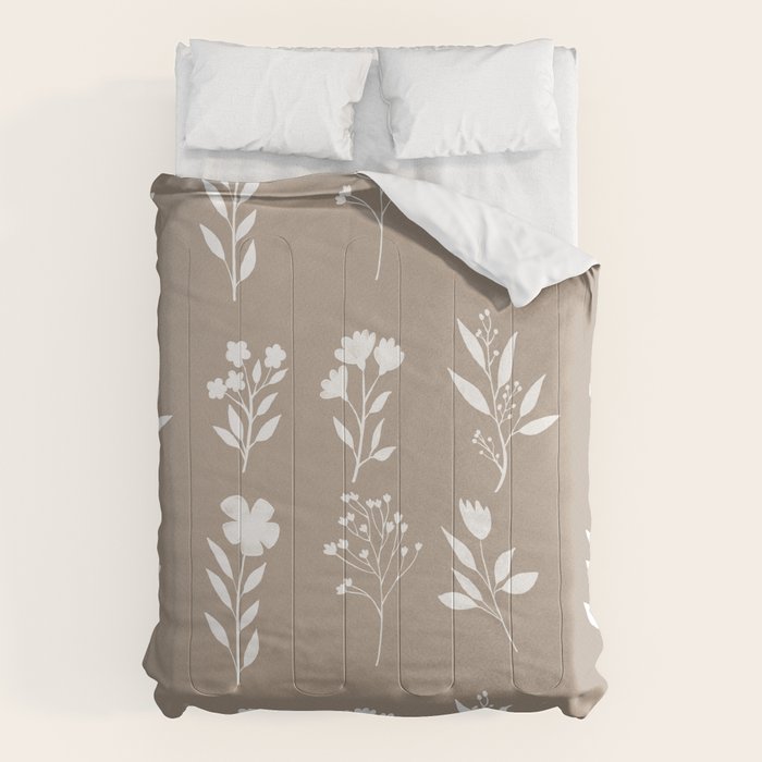 White Flower Pattern_02 Comforter Gallery Image 1