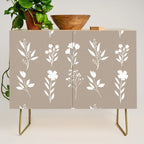 White Flower Pattern_02 Credenza Gallery Image 1