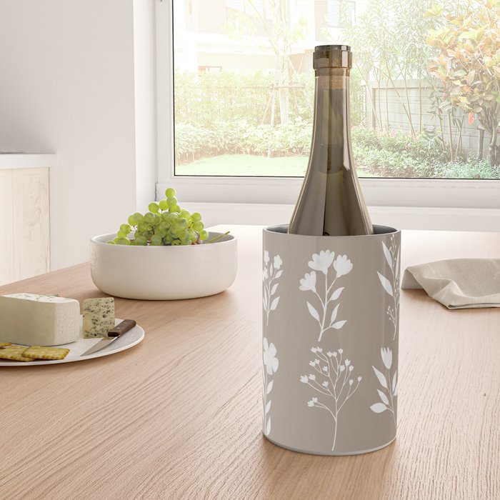 White Flower Pattern_02 Wine Chiller Gallery Image 4