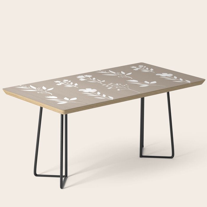 White Flower Pattern_02 Coffee Table Gallery Image 1