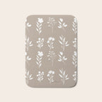 White Flower Pattern_02 Bath Mat Gallery Image 1