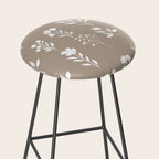White Flower Pattern_02 Stool Gallery Image 2
