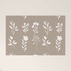 White Flower Pattern_02 Welcome Mat Gallery Image 1