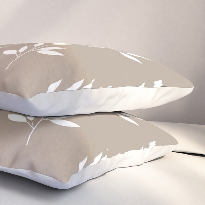 White Flower Pattern_02 Pillow Sham Gallery Image 3
