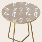 White Flower Pattern_02 Side Table Gallery Image 2
