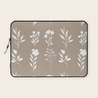 White Flower Pattern_02 Laptop Sleeve Gallery Image 1
