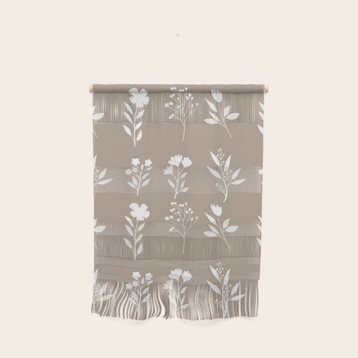 White Flower Pattern_02 Wall Hanging Gallery Image 1