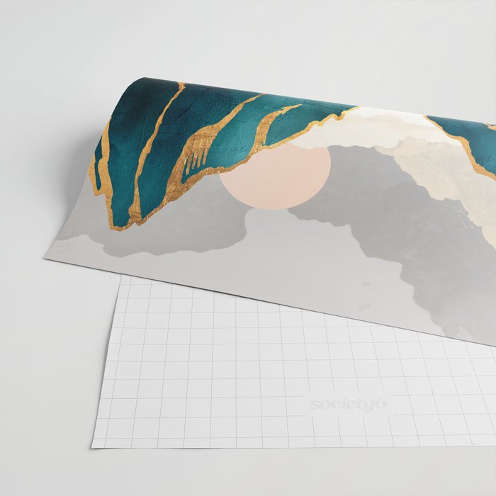 Golden Waterfall Wrapping Paper Gallery Image 2