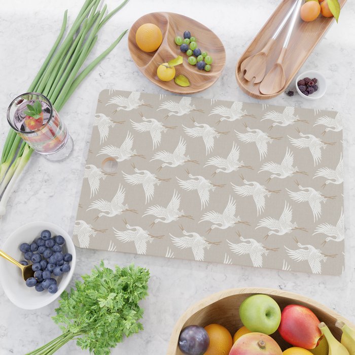 Cranes Neutral Cutting Board Gallery Image 2
