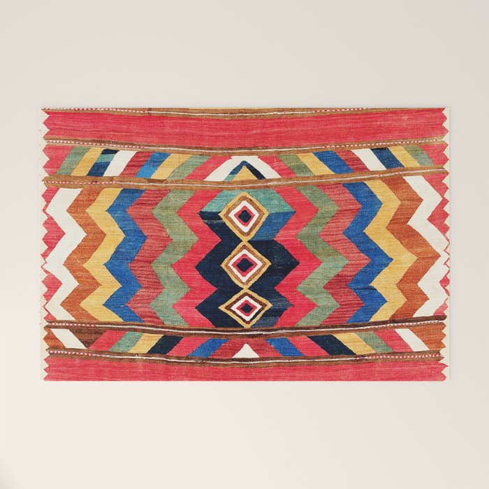Bolan Varamin North Persian Kilim Welcome Mat Gallery Image 1
