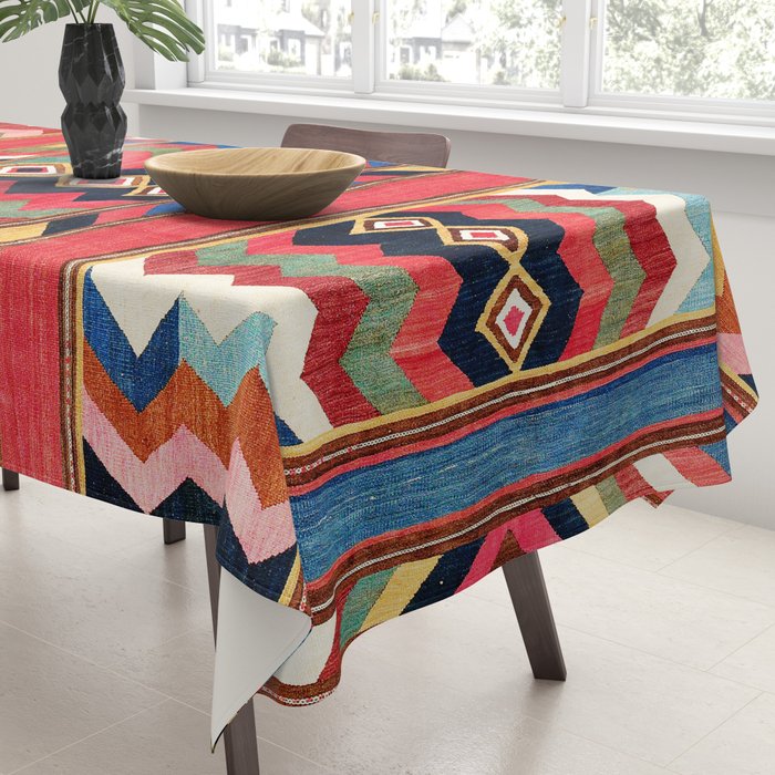 Bolan Varamin North Persian Kilim Tablecloth Gallery Image 3
