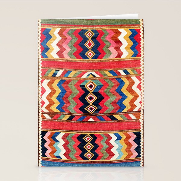 Bolan Varamin North Persian Kilim Stationery Card Gallery Image 2