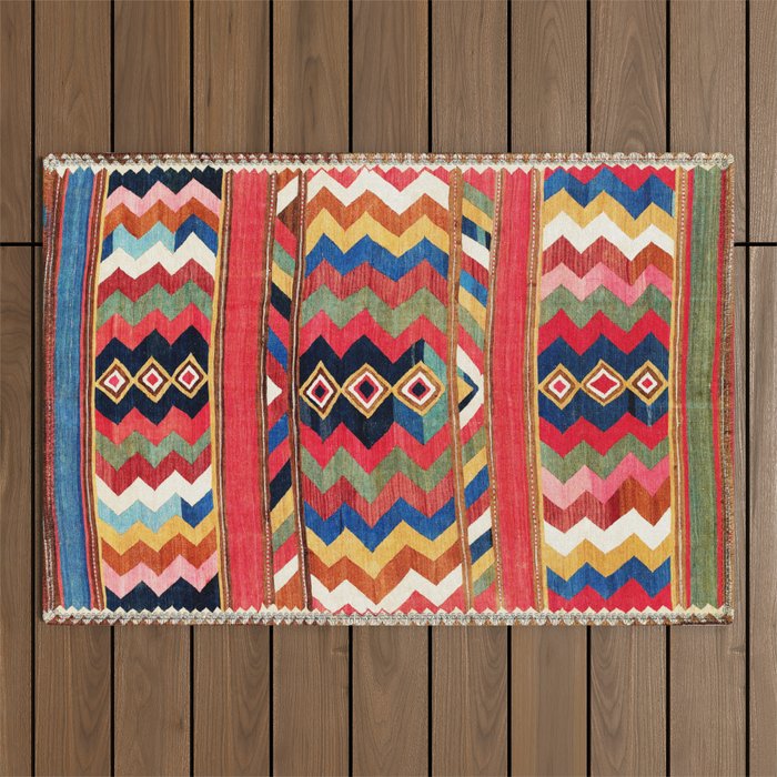 Bolan Varamin North Persian Kilim Outdoor Rug Gallery Image 1