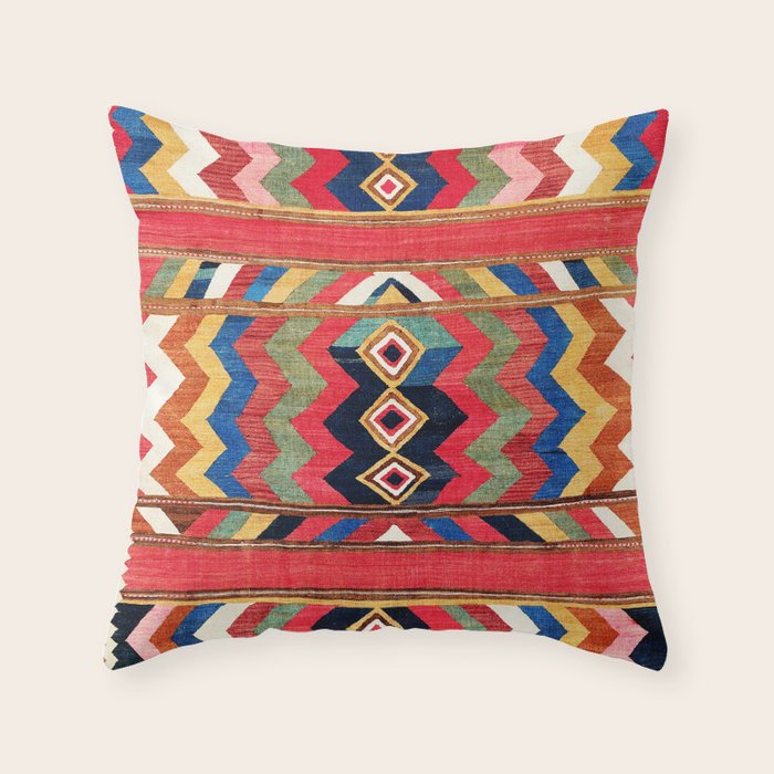 Bolan Varamin North Persian Kilim Throw Pillow Gallery Image 6