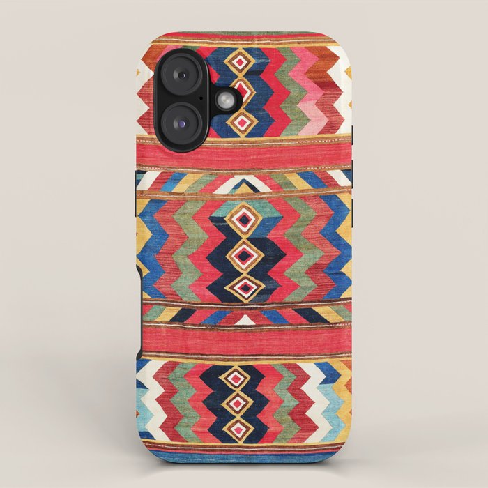 Bolan Varamin North Persian Kilim iPhone Case Gallery Image 1