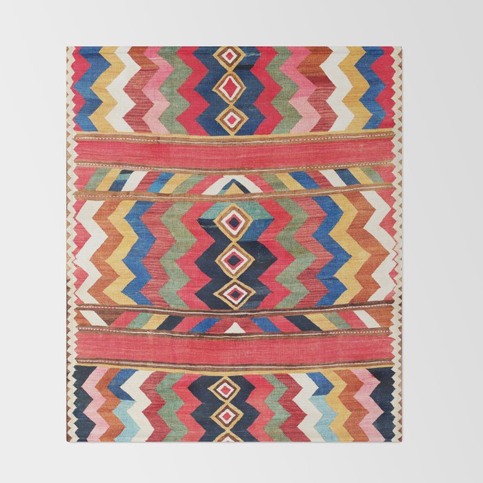 Bolan Varamin North Persian Kilim Throw Blanket Gallery Image 2