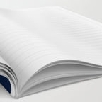 Marinière Nautical Navy Blue and White Mariniere Stripes  Notebook Gallery Image 2