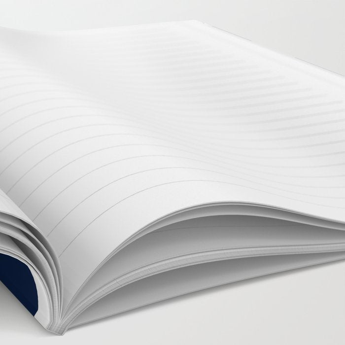 Marinière Nautical Navy Blue and White Mariniere Stripes  Notebook Gallery Image 2
