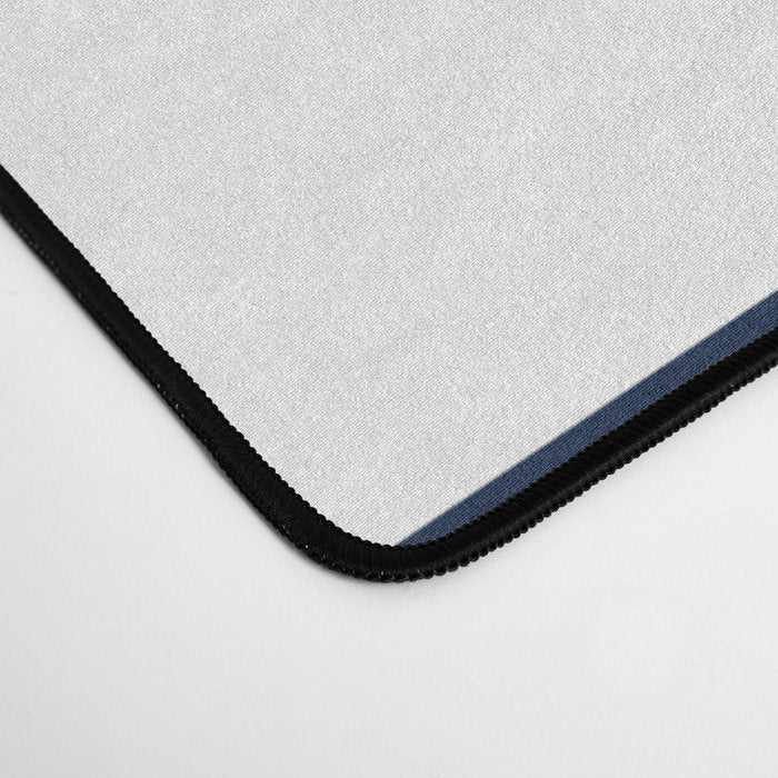 Marinière Nautical Navy Blue and White Mariniere Stripes  Desk Mat Gallery Image 4