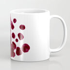 Burgundy Inkblot Pattern Rorschach Test Coffee Mug Gallery Image 1
