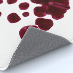 Burgundy Inkblot Pattern Rorschach Test Rug Gallery Image 4
