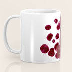 Burgundy Inkblot Pattern Rorschach Test Coffee Mug Gallery Image 3