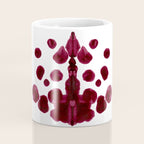 Burgundy Inkblot Pattern Rorschach Test Coffee Mug Gallery Image 4