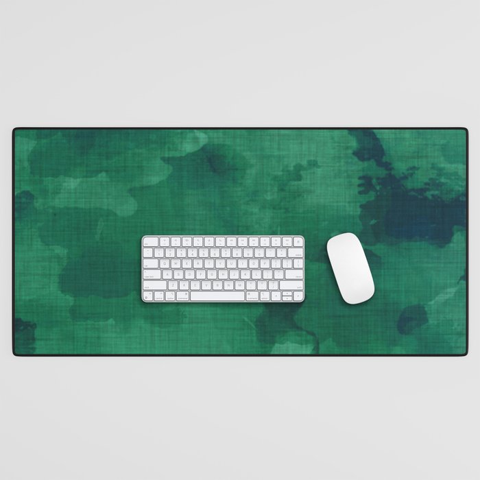 emerald watercolor Desk Mat Gallery Image 1